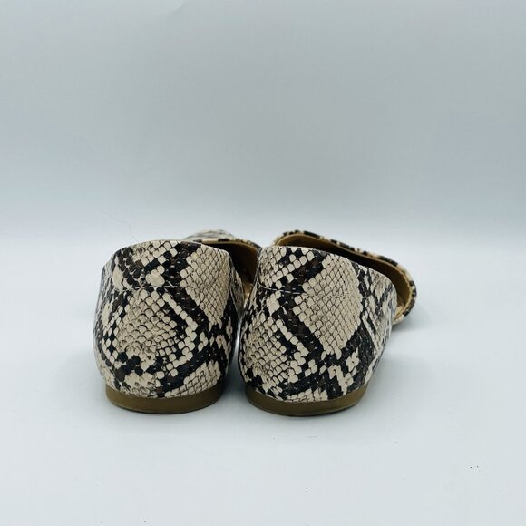 Old Navy Shoes Womens Size 7 Snake Print D'Orsay Flats Pointy Toe Heels Shoe - Picture 7 of 11
